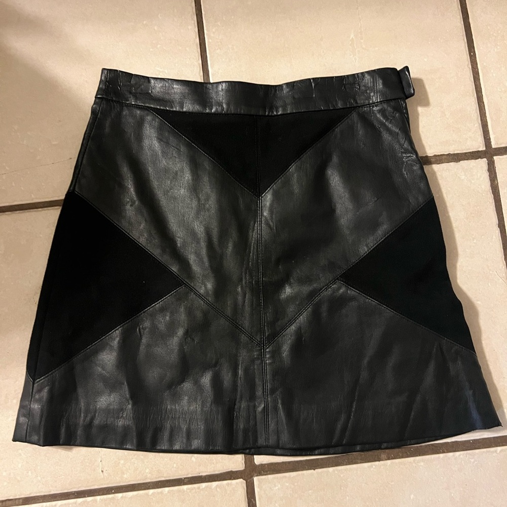 Black Leather Skirt